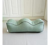 FANSU Coussin de Jambe pour Dormir, Oreiller de Genoux Orthopédique Coussin de Jambe Sciatique Ergonomique pour Dormir la Nuit sur Le Côté et Soulagement Douleur Relax (55 * 17 * 17cm,Vert Sauge)