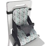 Fansu Coussin Rehausseur Chaise Enfant Portable Réhausseur Coussin De Siège, Sécurité Eponge Confortable Coussins avec Longue Sangle pour Chaises Hautes (Vert philosophe,44x28x28cm)