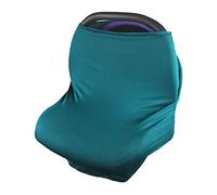 Fansu Couvertures d'allaitement Multi-usages pour Bebe, 11 Couleurs Nursing Cover pour Allaite, Dais pour Siège-auto, Cadeau de Maman/Nouveau Née (Paon Bleu)