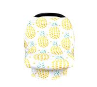 Fansu Couvertures d'allaitement Multi-usages pour Bebe, Dais pour Siège-auto, Nursing Cover pour Allaiter, Écharpe Allaitement pour Cadeau de Maman/Nouveau Née (Gros Ananas)