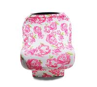 Fansu Couvertures d'allaitement Multi-usages pour Bebe, Dais pour Siège-auto, Nursing Cover pour Allaiter, Écharpe Allaitement pour Cadeau de Maman/Nouveau Née (Rose)