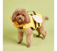 FANSU Gilet de Sauvetage pour Chien avec Poignée, Gilet de Sauvetage Réglable pour Chiens de Petite, Moyenne et Grande ta pour la Sécurité de l'eau à la Plage, à la Piscine (S,Abeille Jaune)