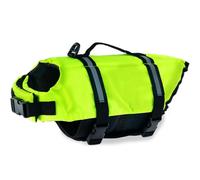 FANSU Gilet de Sauvetage pour Chien avec Poignée, Gilet de Sauvetage Réglable pour Chiens de Petite, Moyenne et Grande pour Sécurité de l'eau Plage, Piscine (L,Vert)