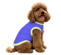FANSU Gilet Rafraîchissant en Soie Glacée pour Chien Chat,Impression Veste de Soie, Glacée Élastique Manteau Frais, sans Manche pour Petites/Moyennes/Grandes Races (Violet,XS)