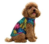 FANSU Gilet Rafraîchissant en Soie Glacée pour Chien Chat,Impression Veste de Soie, Glacée Élastique Manteau Frais, sans Manche pour Petites/Moyennes/Grandes Races (Multicolore 1,XS)