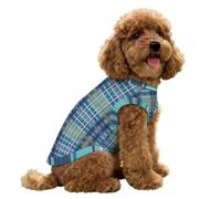 FANSU Gilet Rafraîchissant en Soie Glacée pour Chien Chat, Plaid Veste de Soie, Glacée Élastique Manteau Frais, sans Manche pour Petites/Moyennes/Grandes Races (Bleu,XS)