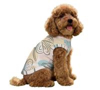 FANSU Gilet Rafraîchissant en Soie Glacée pour Chien Chat, Veste de Soie à Motif Floral, Glacée Élastique Manteau Frais,sans Manche pour Petites/Moyennes/Grandes Races (Trèfle à Quatre Feuilles,XL)