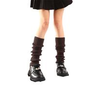 FANSU Guêtres Femme Chaude Jambiere Femme Hiver, Jambières à Tricoter d'hiver Tricot Jambe Chaussette pour Fille, Yoga, Ballet, Danse (Gris foncé,1 Paire)