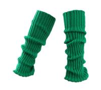 FANSU Guêtres Femme Chaude Jambiere Femme Hiver, Jambières à Tricoter d'hiver Tricot Jambe Chaussette pour Fille, Yoga, Ballet, Danse (Vert Herbe,1 Paire)