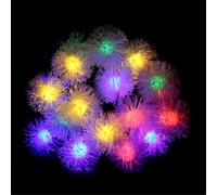 FANSU Guirlande Lumineuse Exterieure de Jardin, Forme de Pissenlit Lumière Extérieure Jardin Solaire, 8 Modes IP65 Étanche pour Décoration Mariage Terrasse Balcon Pergola (Coloré,22M/200LED)