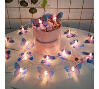 FANSU Guirlande Lumineuse Intérieur USB, Guirlande Lumineuse LED Intérieur Papillon Fairy Lights pour Decoration Fête Mariage Anniversaire Chambre Maison Noël Jardin (Violet,2 M/10 LED)