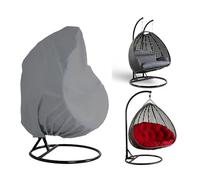 FANSU Housse de Chaise Suspendue, Oeuf Suspendu Exterieur Jardin Bache de Protection 210D Oxford-Tissu Imperméable Housse de Protection Fauteuil Suspendu pour Jardin Patio (200x230cm,Gris)