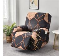 FANSU Housse de Fauteuil Relax Extensible 1/2/3 Places Mode Housse de Fauteuil Relax Inclinable Electrique avec Poche, Lavable Protege de Meubles pour Canapé Inclinable (Grille,2 Places)