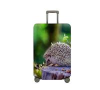 FANSU Housse de Valise Elastique Housse de Protection pour Bagage, Hérisson Imprimé Cabine Luggage Valise Cabine Trolley Case Cover, 18-32 Valise (Vert,M (21"-25" Valise))