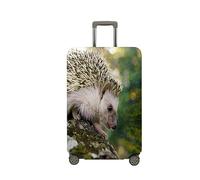 FANSU Housse de Valise Elastique Housse de Protection pour Bagage, Hérisson Imprimé Cabine Luggage Valise Cabine Trolley Case Cover, 18-32 Valise (Vert foncé,XL (29"-32" Valise))