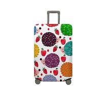 FANSU Housse de Valise Elastique Housse de Protection pour Bagage, Hérisson Imprimé Cabine Luggage Valise Cabine Trolley Case Cover, 18-32 Valise (Fraise,L (26"-28" Valise))