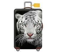 FANSU Housse de Valise Elastique Housse de Protection pour Bagage, Imprimé de Animal Cabine Luggage Valise Cabine Trolley Case Cover pour 18-32 Valise (Tigre,L (26"-28" Valise))