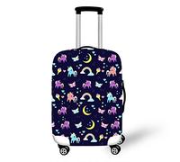 Fansu Housse de Valise Licorne, Elastique Universelle Polyester en Épaissie Tissu Couverture Protection Souple pour Bagage Luggage Trolley Case Cover de 18 à 28 Pouces (Papillon,S(18-20in))