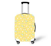 Fansu Housse de Valise Licorne, Elastique Universelle Polyester en Épaissie Tissu Couverture Protection Souple pour Bagage Luggage Trolley Case Cover de 18 à 28 Pouces (Jaune,S(18-20in))