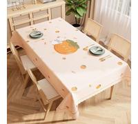 FANSU Imperméable Nappe Plaid Classique Anti Tache, PVC Nappe de Table Exterieur Protection de Table pour Salle à Manger, Jardin, fête, Mariage ou Maison (Lapin Blanc,140 * 220CM)