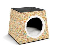 FANSU Katzenhöhle Hundebett Kuschelig Kleine Hunde (Panda Mignon 5) | Leichter, Langlebiger Oxford-Stoff mit Wasserdichter Eigenschaft. Weiches, Geschlossenes Kuschelbett für Katzen und Hunde.