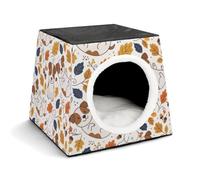 FANSU Katzenhöhle Hundebett Kuschelig Kleine Hunde (Panda Mignon 8) | Leichter, Langlebiger Oxford-Stoff mit Wasserdichter Eigenschaft. Weiches, Geschlossenes Kuschelbett für Katzen und Hunde.