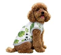 FANSU Kühlweste Hund, Cartoon-Drucke Kühlweste für Hunde im Sommer Atmungsaktive Leichte Cool Hundekühlweste, Sommerkühlmäntel Hunde Shirt für Keine Mittelgroße (Grüner Panda 1,S)