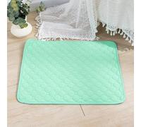 FANSU Lot de 2 Tapis Absorbant Chien,Sphère Imprimé Tapis Éducateur pour Chien Lavable Réutilisable, Anti-Fuites Antidérapants Alèse Tapis Chien Pipi,Tapis propreté (70X100cm,Vert)