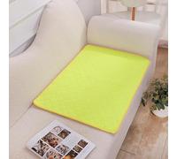 FANSU Lot de 2 Tapis Absorbant Chien,Tapis Éducateur pour Chien Lavable Réutilisable,Imprimé Coloré Anti-Fuites Antidérapants Alèse Tapis Chien Pipi,Tapis propreté pour Animaux (50X70cm,Jaune)