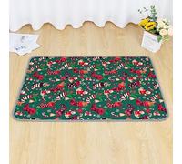 FANSU Lot de 2 Tapis Absorbant Chien,Tapis Éducateur pour Chien Lavable Réutilisable,Imprimés de Noël Elégants Anti-Fuites Antidérapants Alèse Tapis Chien Pipi,Tapis (50X70cm,Chaussettes)