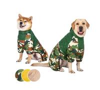 FANSU Manteau Chien de 5-40kg Chiens, Manteau pour Chien, Manteaux Imperméables pour Chiens, Manteau Chien Hiver, Vetement Chien Gilet Chien, Manteau Chien Grande Taille (3XL,Vert Armée)