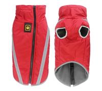 FANSU Manteau Chien, Manteau pour Chien, Manteaux Imperméables pour Chiens, Manteau Chien Hiver, Vetement Chien Gilet Chien, Manteau Chien Grande Taille 7.5-38KG (2XL,Rouge)