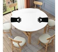 FANSU Nappe Ronde Elastique (Patte de Chat,140cm)