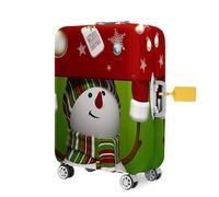 FANSU Noël Housse de Valise Elastique Housse de Protection pour Bagage, Impression Cabine Luggage Valise Cabine Trolley Case Cover Lavable, 18-32 Valise (Vert,S(18"-21" Valise))