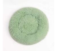 FANSU Panier Rond Chien Coussin Chat Panier Donut, pour Chats et aux Petits Chiens de Taille Moyenne Animal Domestique Nest Deep Sleep Pet Matelas Lavable en Peluche (Vert,50CM)