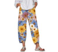 FANSU Pantalon Sarouel Femme Grande Taille Léger Fluide avec Poches (Style 5,5TG)