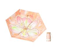FANSU Parapluie Pliant, Ombrelle Anti Uv, Umbrella Compact, Parapluie Solide, Portable, pour Mariage Golf pour Femme Homme Enfant, Fleurs Colorées (Fleurs cerisier)