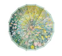 FANSU Parapluie Pliant, Ombrelle Anti Uv, Umbrella Compact, Parapluie Solide, Portable, pour Mariage Golf pour Femme Homme Enfant (jardin de rêve)