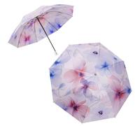 FANSU Parapluie Pliant, Ombrelle Anti Uv, Umbrella Compact, Parapluie Solide, Portable, pour Mariage Golf pour Femme Homme Enfant, Fleurs Élégantes (Fleurs cerisier)