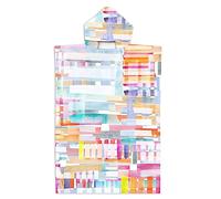 FANSU Poncho de Bain pour Adulte Enfant, Natation Serviette Poncho à Capuche avec Bouton Snap Microfibre Serviettes de Plage Peignoir de Surf pour Homme et Femme (74 * 110cm,Aquarelle)