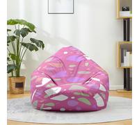 FANSU Pouf Poire, Couleur d'encre Éclaboussée Pouf sans Remplissage Sac Haricots Lavable, Canapé Chambre Soft Sac de Haricots pour Enfant, Adulte (Violet,90x110cm)