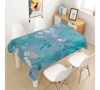 FANSU Rectangulaire Nappe Imperméable Table, Polyester Anti Tache Résistant Lavable 3D Plante Style pour Table à Manger Cuisine Jardin Picnic (Multicolore,140x240cm)