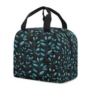 FANSU Sac Isotherme Repas pour Homme Femme,Sac Isotherme Repas Enfant,Lunch Bag Plante Verte 3D avec Feuille d'Aluminium Isolée,Lunch Bag Pliable pour Bureau,Pique,Voyage (Plante,23x13x21cm)