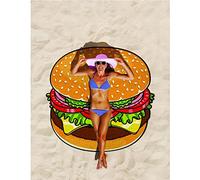 FANSU Serviette de Plage Ronde, Donut Drap de Plage La Plage extérieure et la Décoration Tapisserie Châle Yoga Mat Nappe Tapis de Pique-Nique Portable Tenture Housse de Canapé Grande150 cm