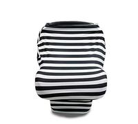 Fansu Super Stretch Couvertures d'allaitement pour Bebe, Dais pour Siège-auto, Nursing Cover pour Allaiter, Écharpe Allaitement pour Cadeau de Maman/Nouveau Née (Rayure)