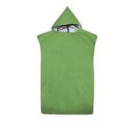 FANSU Surf Poncho de Bain Poncho de Plage, Unisexe Microfibre sans Manches Peignoir de Piscine Serviette pour Adulte Hommes et Femmes Serviette à Changement (Vert,75x110cm)