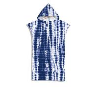FANSU Surf Poncho de Bain Poncho de Plage, Unisexe Microfibre sans Manches Peignoir de Piscine Serviette pour Adulte Femmes et Hommes Serviette à Changement (Point Violet,75x110cm)