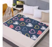 FANSU Tapis Absorbant Chien,Imprimés de Mode Tapis Éducateur pour Chien Lavable Réutilisable, Antidérapants Alèse Tapis Chien Pipi, Tapis propreté pour Animaux (120x150cm,Amour)