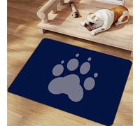 FANSU Tapis Gamelle Chat Diatomite Séchage Rapide Antidérapant, Tapis pour Gamelle Chien Absorbant Antidérapant Rectangulaire, Chien Accessoires Lavable pour Bols à Nourriture (Bleu,20x30cm)