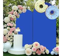 FANSU Toile de Fond en Forme d'Arche, Arche Mariage Couverture, Housse de Toile de Fond pour Décoration Anniversaire Décoration de Mariage, Cérémonie | Couleur Unie (Blau,7.2FT / 120x220cm)